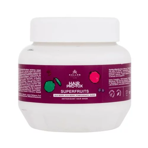 Kallos Cosmetics Hair Pro-Tox Superfruits Antioxidant Hair Mask krepitvena maska za lase 275 ml za ženske