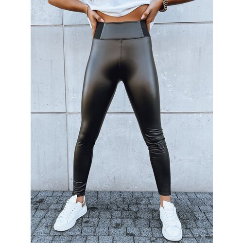 DStreet Women's waxed leggings ESTATE black Cene