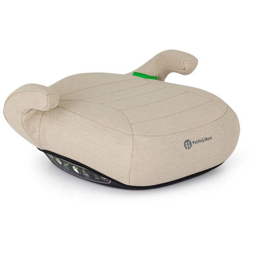 Petite&Mars booster autosjedalica Zuno (125-150 cm) bez Isofix-a, Sage Beige Cene