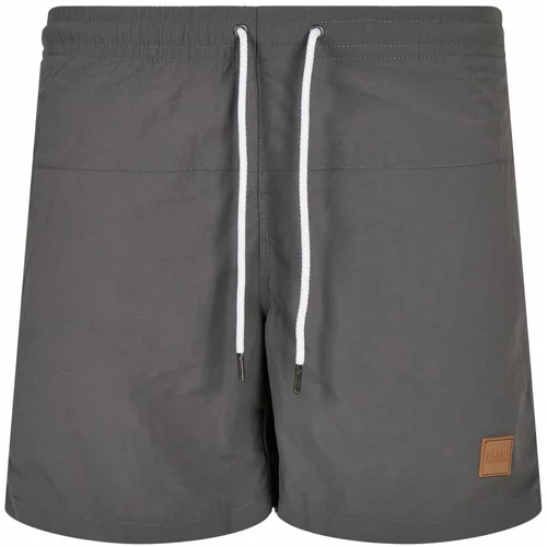 Urban Classics Kratke kopalne hlače temno siva
