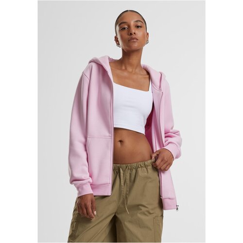 Urban Classics Women&amp;#039;s zip-up hoodie Fluffy Hoody light pink Slike