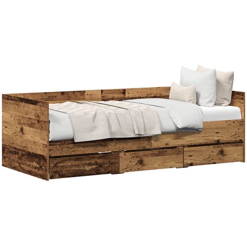 vidaXL Krevet Staro drvo Inženjersko drvo 90 x 190 cm Čvrst Krevet Cene