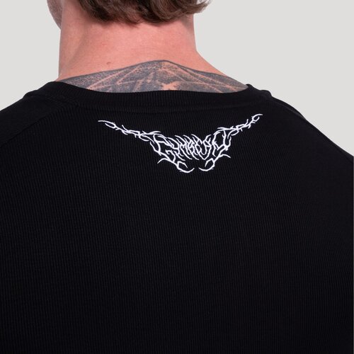 GymBeam Tribal Ribbed T-shirt Black S Slike