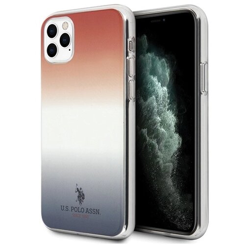 U.S. Polo Assn. ETUI GRADIENT PATTERN COLLECTION NA IPHONE 11 PRO - CZERWONO-NIEBIESKIE, (21834239) Cene