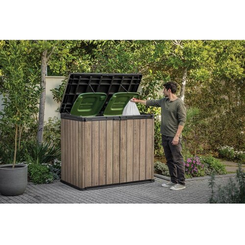 Keter Rjava plastična vrtna &amp;scaron;katla za shranjevanje Deco &amp;ndash; Slike