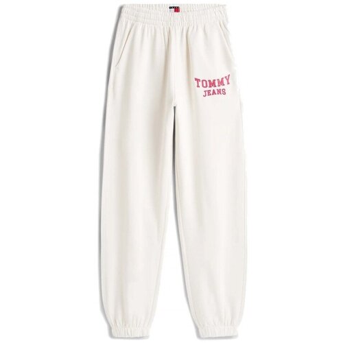 Tommy Jeans Hlače TJW VARSITY SWEATPANT EX Bela Slike