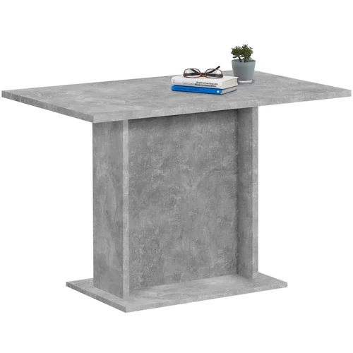 FMD Jedilna miza 110 cm betonsko siva