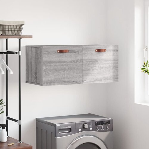 vidaXL Stenska omarica siva sonoma 80x36,5x35 cm inženirski les Cene