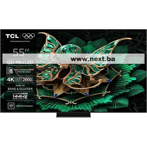 Tcl 55C7K 4K QD-Mini LED TV 144Hz Google TV Game Master Audio BANG & OLUFSEN HDR Premium Cijene