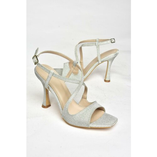 Fox Shoes S569816814 Silver Silvery Thin Heel Women's Shoes Cene