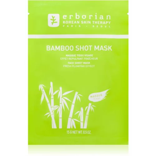 Erborian Bamboo hranjiva sheet maska s hidratantnim učinkom 15 g