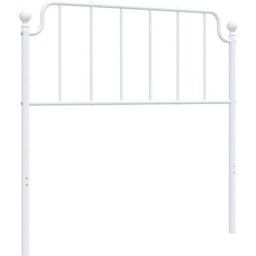  Metalno zamjensko uzglavlje bijelo 100 cm Slike