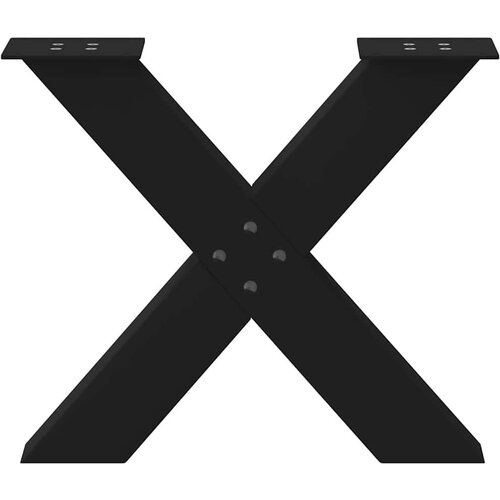 vidaXL Noge za stolić u obliku slova X 2 kom crne 60x(42-43) cm čelik Cijene