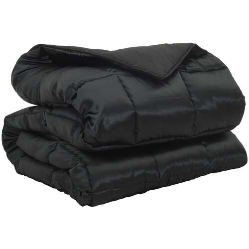 VidaXL Zimska posteljnina Črna 200 x 135 cm Satin in mikrovlakna, (5000147272) Slike