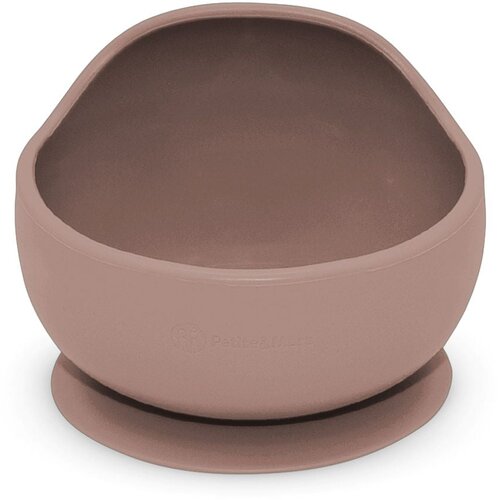 Petite&amp;amp;Mars Silikonska skodelica z vakuumom 360 ml Take&amp;amp;Match 6 m+, Velvet Latte Slike
