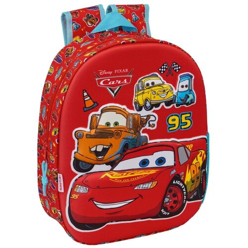 Cars Ruksak Disney 3D 33 cm s džepom za bocu Slike
