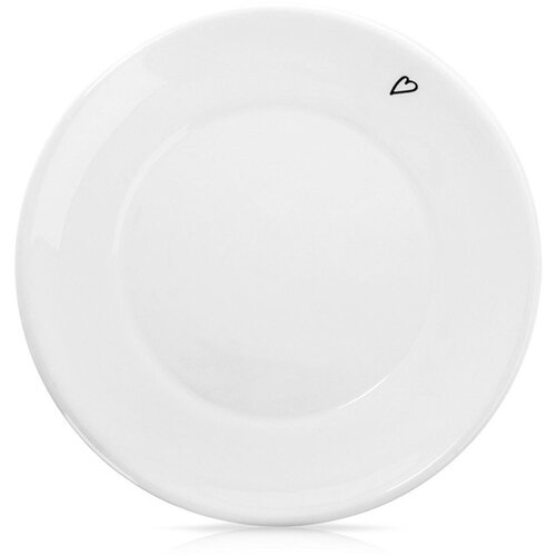 Orion Majhen bel keramični krožnik SRCE 12 cm, (5000094122) Cene