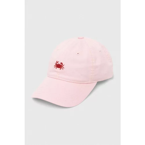 Levi's Bombažna bejzbolska kapa roza barva