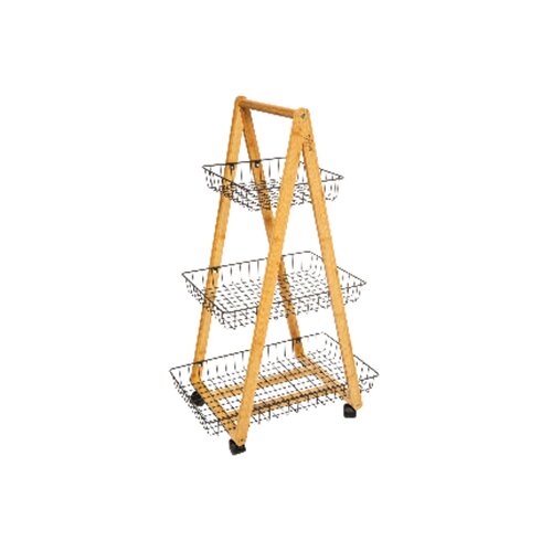 Kolica ZA ODLAGANJE MODERN 54.5X35.5X88 BAMBUS CRNA FIVE Cijene