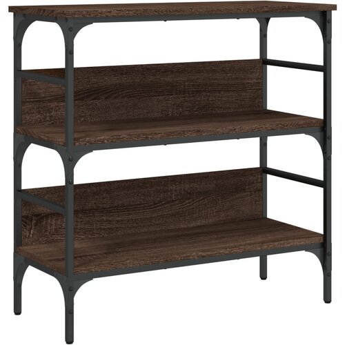Maison Chic konzolna miza - miza ob steni rjav hrast 75x32x75 cm inženirski les, (21786357) Cene