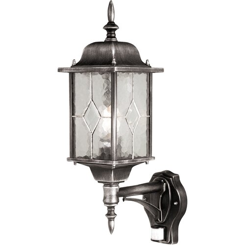 Elstead Lighting Elstead Wexford Zunanja svetilka s senzorjem gibanja, 1 luč, črno-srebrna, IP43, E27, (22099940) Cene