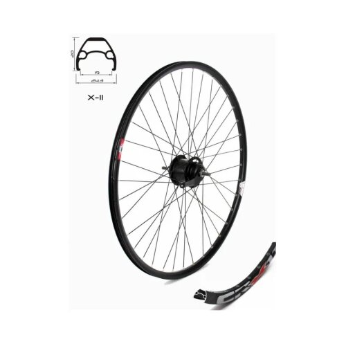 Crosser točak zadnji 28/29" X11 crni 36H,NEXUS glava Cene