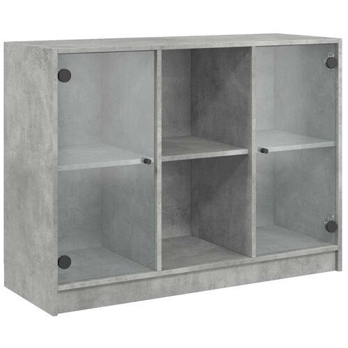 Maison Chic Komoda - Predalnik betonsko siva 102x37x75,5 cm inženirski les, (21722419) Cene