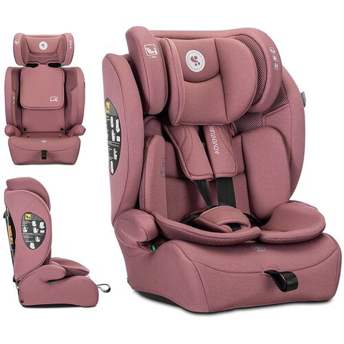 Lorelli auto sediste adventure i-size (76-150cm) - pink (yc13) ( 10071952605 ) Slike