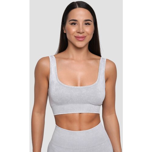 GymBeam Lift Seamless Sports Bra Grey Slike