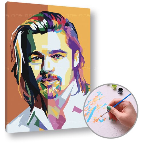  Slikanje po brojevima BRAD PITT - male težine | low difficulty Slike