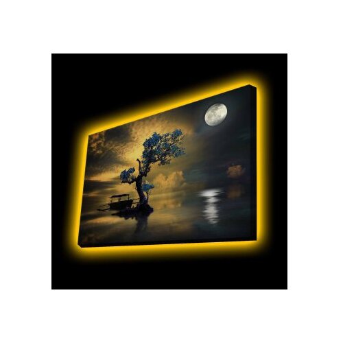 Wallity 4570KTLGDACT - 016 multicolor decorative led lighted canvas painting Cene