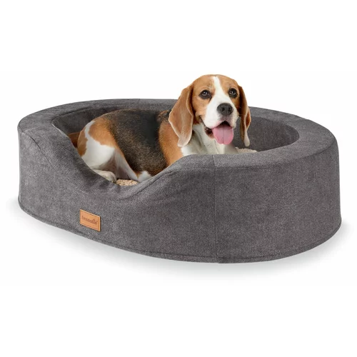 brunolie Lotte, krevet za psa, jastuk za psa, perivi, ortopedski, protuklizni, prozračni, memorijska pjena, veličina M (80 x 20 x 60 cm)