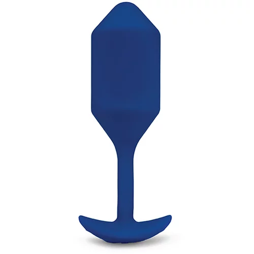 b-Vibe Vibrirajući analni čep - Snug Plug 4 XL, plavi