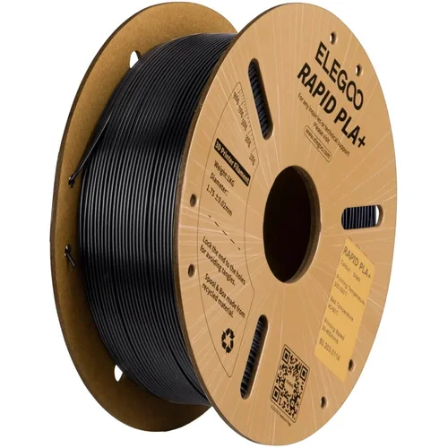 Elegoo Rapid PLA+ Filament 1,75 mm 1 kg Black