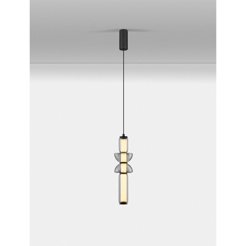 Nova Luce Siva steklena LED zatemnitvena viseča svetilka &amp;oslash; 12 cm Ulon &amp;ndash; Slike