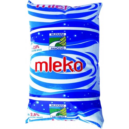MLEKARA PANČEVO pasterizovano mleko 2,8%mm 1l kesa Slike