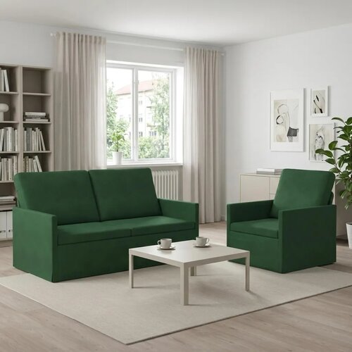  Set sofe 2 pcs Jungle zelena Kordura tekstil - Zelena boja džungle Jednostruka + Dvostruka (140 cm) Cene