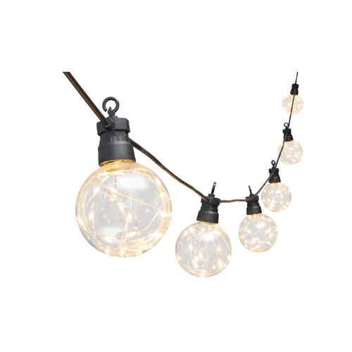 Home LPL 10 GLOBE Zložljiva svetilka za zabave Niz Micro LED Toplo bel globus Zunanja 5 m Cene