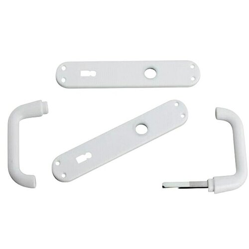  Set kvaka za vrata Everest (Aluminij, Zaobljen) Slike