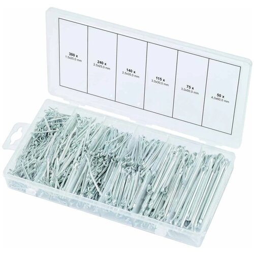 Ks Tools 424937 1000 Piece Split Pins Assortment 1,5x25-4x60mm Cene