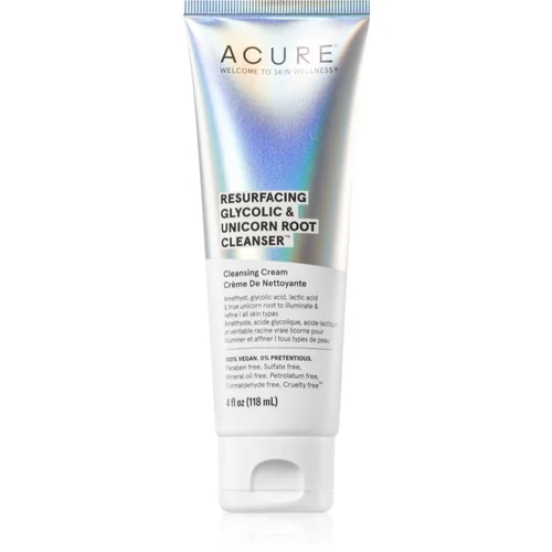 ACURE Resurfacing Glycolic & Unicorn Root krema za čišćenje za lice 118 ml