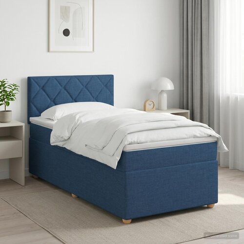  Boxspring krevet s madracem Plava 80 x 200 cm Tkanina Cene