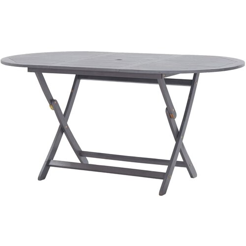 VidaXL Zložljiva vrtna miza 160x85x75 cm trden akacijev les Slike