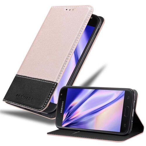Cadorabo Case, združljiv s Samsungom v rose Gold Black - za&amp;scaron;čitni pokrov z magnetnim zapiranjem, stoječo funkcijo in režo za kartico, (20590532) Slike