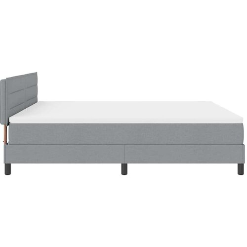  Krevet s opruga kutije Svijetlo siva 180 x 200 cm tkanina Slike