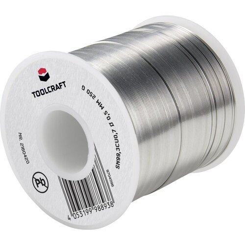 Toolcraft spajkalna žica\, neosvinčena tuljava Sn99\,3Cu0\,7 ROL1 250 g 0.5 mm, (20428532) Cene