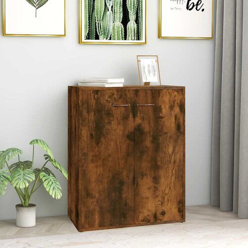 Komoda boja dimljenog hrasta 60 x 30 x 75 cm konstruirano drvo Cene