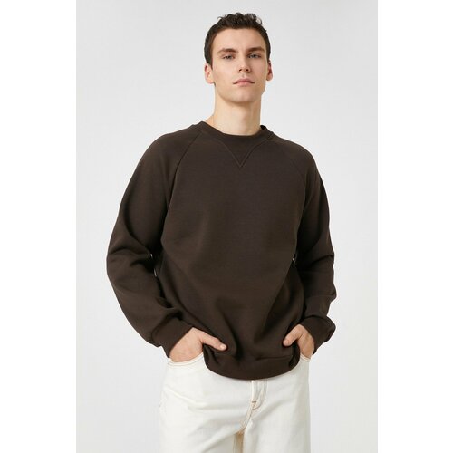 Koton Men's Brown Sweatshirt Cene