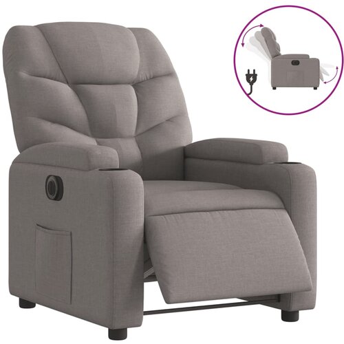 Maison Chic Električni naslanjač - Relax naslanjač taupe blago, (22062152) Cene