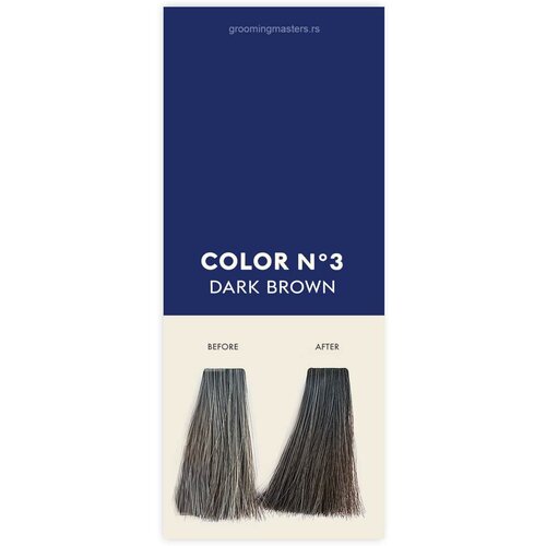 KEUNE Краска для бороды и волос для мужчин, 60ml No.3 - Тёмно-каштановый Slike